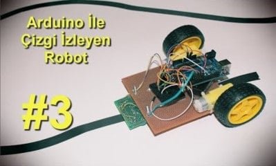 Arduino İle Çizgi izleyen Robot v1.00 3.Bölüm